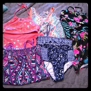 Justice Girls Bathing Suit Bundle
